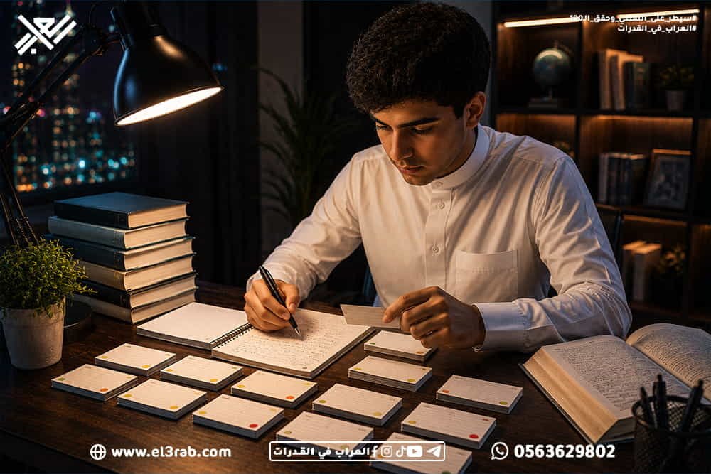 أفضل-طرق-الحفظ-السريع-للكلمات الحفظ-السريع-للكلمات حفظ-الكلمات مفردات-القدرات الكلمات-المتكررة-في-القدرات القدرات-اللفظية اختبار-القدرات اختبار-قياس قياس-القدرات رفع-درجة-القدرات الثروة-اللغوية البطاقات-التعليمية التكرار-المتباعد المرادفات التضاد المفردة-الشاذة الخطأ-السياقي التناظر-اللفظي استيعاب-المقروء إكمال-الجمل تعلم-المفردات تقنيات-الحفظ الذاكرة-طويلة-المدى محاكي-القدرات نماذج-لفظية منصة-العراب-في-القدرات القدرات