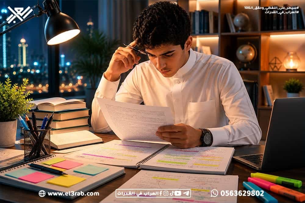 تدريبات-استيعاب-المقروء استيعاب-المقروء أسئلة-استيعاب-المقروء اختبار-القدرات-اللفظية اختبار-القدرات اختبار-قياس قياس-القدرات فهم-النصوص حل-استيعاب-المقروء رفع-درجة-القدرات الفكرة-الرئيسية الأفكار-الفرعية تحليل-النصوص فهم-الفقرة الاستنتاج المعنى-الضمني المفردات-في-السياق التناظر-اللفظي إكمال-الجمل الخطأ-السياقي المفردة-الشاذة التدريب-على-القدرات محاكي-القدرات نماذج-لفظية استراتيجيات-الحل منصة-العراب-في-القدرات