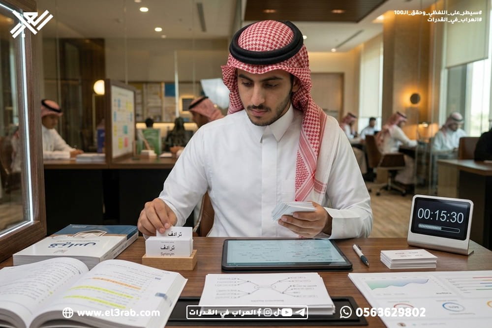 تدريب-شامل-على-التناظر-اللفظي التناظر-اللفظي أسئلة-التناظر-اللفظي شرح-التناظر-اللفظي العلاقات-اللفظية اختبار-القدرات اختبار-قياس قياس-القدرات القدرات-اللفظية حل-التناظر-اللفظي رفع-درجة-القدرات اختبارات-محاكية اختبار-قدرات-تجريبي محاكي-القدرات منصة-العراب-في-القدرات