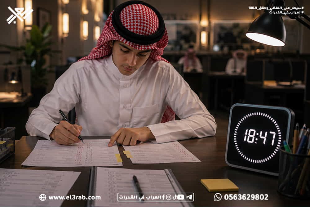 كيف-تنهي-اختبار-القدرات-قبل-الوقت إدارة-الوقت-في-اختبار-القدرات سرعة-حل-القدرات حل-أسئلة-القدرات-بسرعة اختبار-القدرات اختبار-قياس قياس-القدرات القدرات-اللفظية توزيع-وقت-الاختبار التدريب-تحت-الوقت الاختبارات-المحاكية استبعاد-الخيارات الأسئلة-الصعبة تجنب-التسرع رفع-سرعة-الحل رفع-درجة-القدرات محاكي-القدرات منصة-العراب-في-القدرات