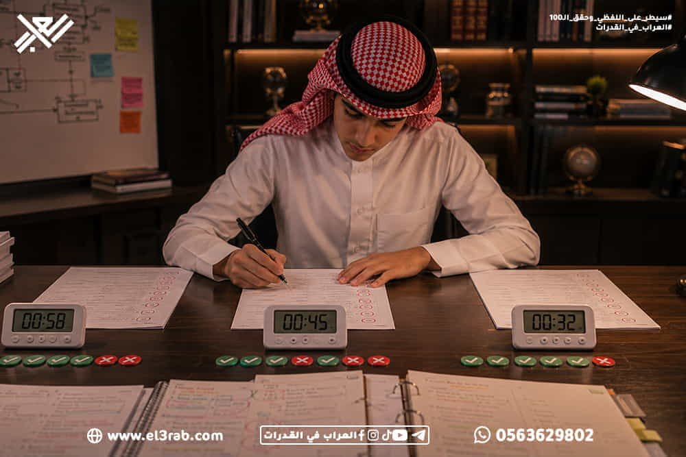 كيف-تنهي-اختبار-القدرات-قبل-الوقت إدارة-الوقت-في-اختبار-القدرات سرعة-حل-القدرات حل-أسئلة-القدرات-بسرعة اختبار-القدرات اختبار-قياس قياس-القدرات القدرات-اللفظية توزيع-وقت-الاختبار التدريب-تحت-الوقت الاختبارات-المحاكية استبعاد-الخيارات الأسئلة-الصعبة تجنب-التسرع رفع-سرعة-الحل رفع-درجة-القدرات محاكي-القدرات منصة-العراب-في-القدرات