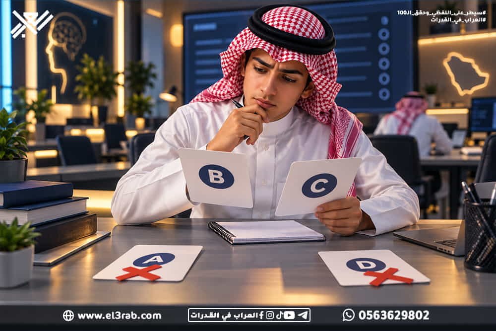 استراتيجيات-الحل-الذكي-مع-العراب-2026 استراتيجيات-حل-القدرات الحل-الذكي-في-القدرات حل-أسئلة-القدرات استراتيجيات-القدرات-اللفظية القدرات-اللفظية العراب-في-القدرات منصة-العراب-في-القدرات محاكي-العراب محاكي-القدرات اختبار-القدرات اختبار-قياس تحليل-أسئلة-القدرات استبعاد-الخيارات إدارة-وقت-القدرات تحليل-الأخطاء التعامل-مع-السؤال-الصعب التناظر-اللفظي استيعاب-المقروء إكمال-الجمل الخطأ-السياقي المفردة-الشاذة بنك-أسئلة-القدرات التدريب-تحت-الوقت سرعة-حل-القدرات دقة-الإجابات